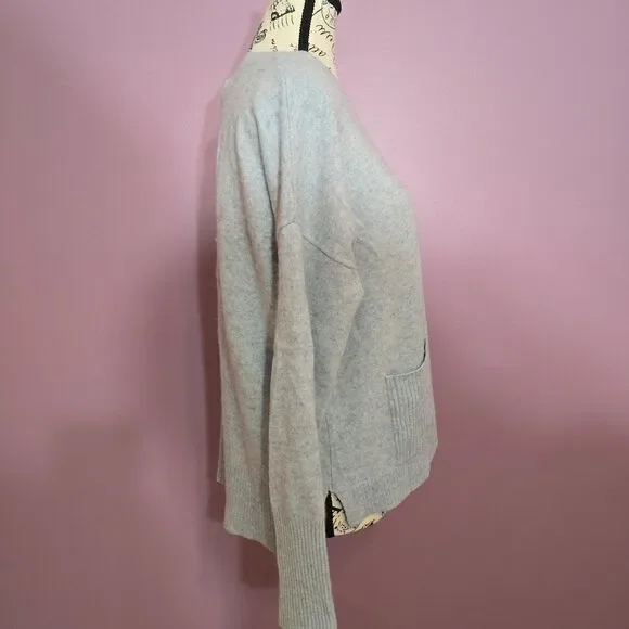 Tahari 100% Cashmere crewneck sweater with pockets - Picture 4 of 11